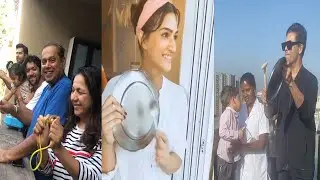Bollywood celebrities join millions in applauding service providers with pots, pans and clapping