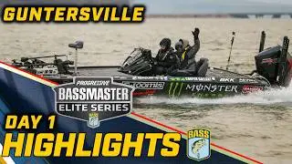 Highlights: Day 1 of Bassmaster ELITE at Lake Guntersville
