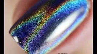BornPrettyStore Rainbow Holographic Laser Pigment (powder should be applied on UV top coat)