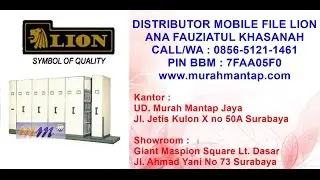 Distributor Mobile File Lion, Jual Roll O Pack Lion, Harga Lemari Arsip Dorong Lion Murah Lamongan