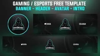 FREE TEMPLATE: BANNER - HEADER - MASCOT LOGO AVATAR - INTRO ANIMATED | @EMDZN