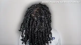Short Passion Twist Tutorial *RUBBER BAND METHOD*