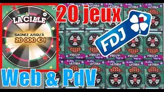 #FDJ LA CIBLE 2&euro; 💰 NEW 😎 WEB et Grattage #grattagefdj #grattage #illiko #lacible 20.000&euro; MAX!