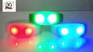 Fire wolf Silicone Music/ Sound sensor led flashing wristband /bracelet manufacturer