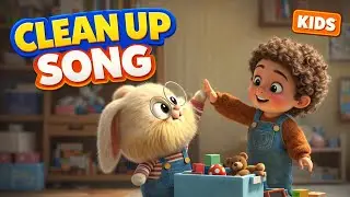 Clean Up Song for Kids 🧹🎶 | Tidy Up Time with Bunny | Preschool Routine Music