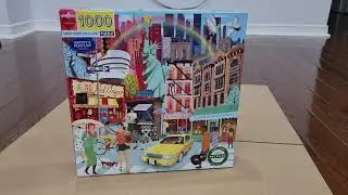 1000 pieces New York Jigsaw puzzle endless excitement! puzzle-solving journey.