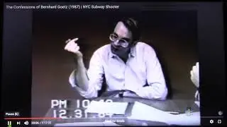 Bernhard Goetz Video Confession - Most Commentary Removed