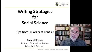 Writing Strategies for Social Science: Tips from 30 Years of Practice