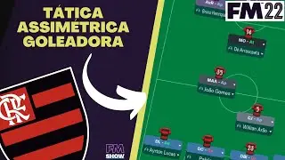 TÁTICA OFENSIVA com o FLAMENGO | Domínio e MUITOS GOLS | Montando tática FM 2022
