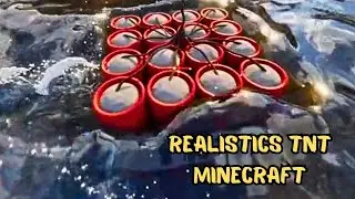 Ultra realistic water vs TNT in Minecraft RTX!!! #minecraft #realisticminecraft  #rtx