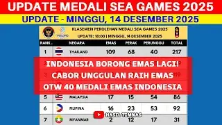 LIVE UPDATE - SEA GAMES 2025 Medal Tally Today - SEA GAMES 2025 Medal Standings