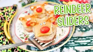 Rudolph Cheeseburger Sliders | Easy Christmas Dinner for Kids