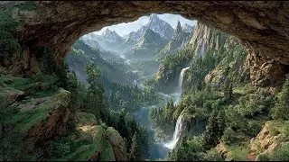 Sanctuary of the Twin Waterfalls | Medieval Fantasy Music & Animated Ambience