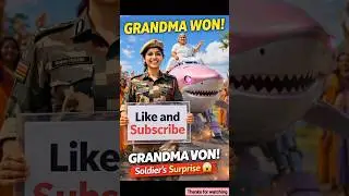 Lady Soldier saves grandma from a robot fish 😭 #ai #army #save #fish #indianarmy #india
