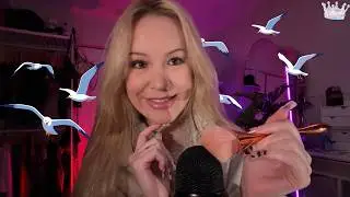 Bird sounds, face brushing, & soft whispers to soothe your soul | Personal Attention ASMR
