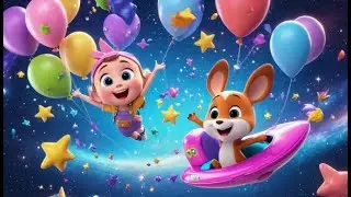 Roro Rocket Zooms Fast | Fun Space Song for Kids | Learn About Rockets and Speed