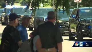 Police procession held for Shelburne Police Chief who died following cancer battle