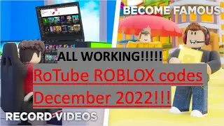ROBLOX RoTube codes December 2022!