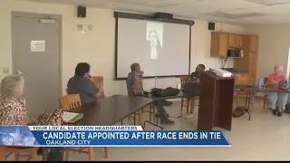 Candidate appointed after tied Oakland City Council election