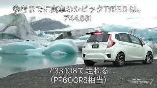 GT7/1.66 魔改造FIT HYBRID でニュル北を全開走行　(PP600RS相当)