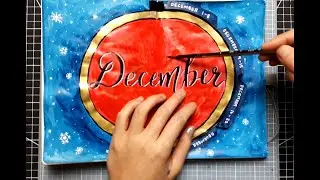 Bullet Journal - December Spread Dutch Door
