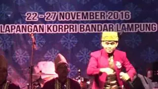 Finalis Dewasa Putra 135 dari NTB pada Festival Bintang Vokalis Seni Qasidah Nasional 2016 di Lampun