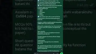 CS504 midterm current paper 2025 #virtualuniversity
