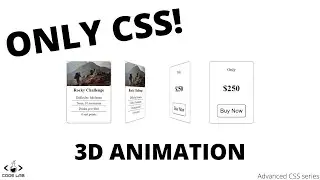 3D Flip-Card Animation | CSS Tutorial | Advanced CSS series