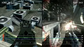 Crysis 2: Xbox 360 vs PS3 Gameplay Frame-Rate Test