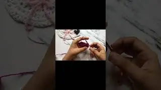#day 9 of me learning crochet (making flower) #crochet #crochetjourney 