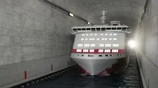 Norway to spend $315m building world&rsquo;s first ship tunnel; Floating underwater tunnels - Compilation