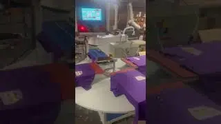 Fully automatic four-station heat press sublimation machine#heatpressmachine