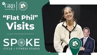 Flat Phil Visits SPOKE Cycle & Fitness  | Community Banking Month 2025