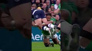Bundee Aki, chopping down trees! 🌲🤝