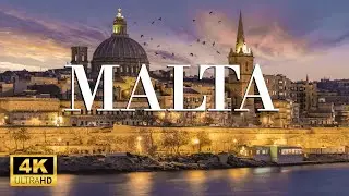 FLYING OVER MALTA 4K UHD - Relaxing Music Along With Beautiful Nature Videos - Amazing Nature