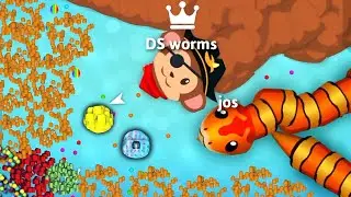 OMG 😱 Snake io 🐍 Capt. Loopy snake | New Run 56,000+ Points || DS worms