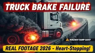 Terrifying Truck Brake Failure Real Footage 2026: Heart-Stopping Crashes & Runaway Ramps!