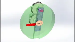 Device for turning ellipse by Solidworks
