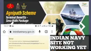 NAVY SITE NOT WORKING PROPERLY || S.D