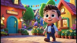 Simple Simon Ginger Market Walk | English Nursery Rhyme for Kids | Baby Songs | Kids Music