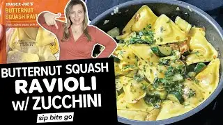 Trader Joe's Butternut Squash Ravioli Recipe With Zucchini