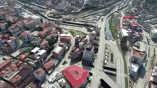 Zonguldak'ta sokaklar boşaldı (Havadan görüntülerle)