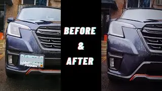 Perrin License Plate Relocation Subaru Forester