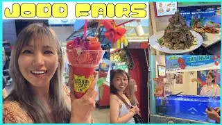 【閲覧注意】ナイトマーケット　イカの踊り食いに挑戦！スイカジュースがデカすぎる！そしてヤバい物が・・・タイ夜の楽しみ方（ジョットフェアーズ）