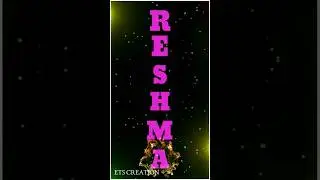 Reshma Name Art Video || Love name status || Reshma name WhatsApp status #shorts #nameart #facts