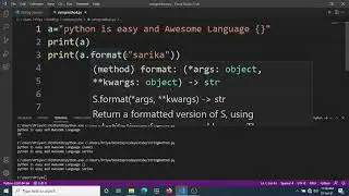 String Method #Capitalize #Casefold #Center #Count #Find #Format #index #Join #Title in python.....