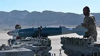 RED FLAG: Loading a 500 Pound JDAM Bomb on a F-15E Strike Eagle