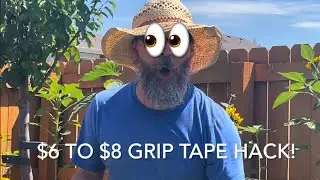 $6 to $8 #Skateboard Grip Tape Hack! 5X Grip Life!