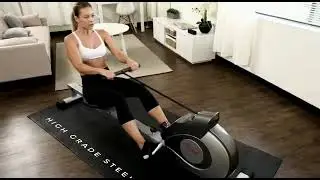 Rowing Machine with Extended Slide Rail Optional Exclusive SunnyFit&reg;#Health#fitness#FitnessEqument