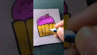 easy cupcake drawing